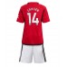 Manchester United Christian Eriksen #14 Replika Babykläder Hemma matchkläder barn 2023-24 Korta ärmar (+ Korta byxor)